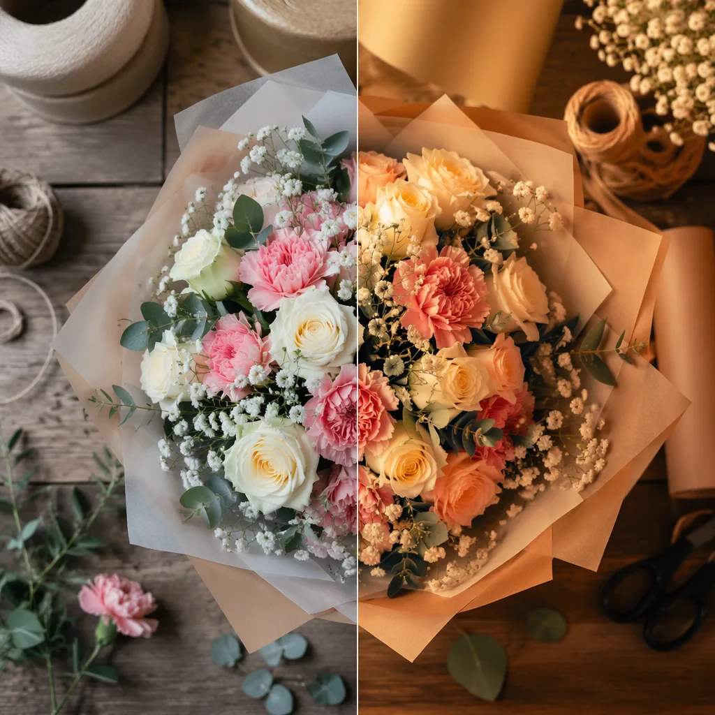 Chụp hoa flatlay: mẫu màu cho shop online Đà Nẵng - hình 1