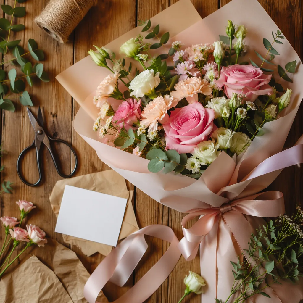 Chụp hoa flatlay: mẫu màu cho shop online Đà Nẵng - hình 2