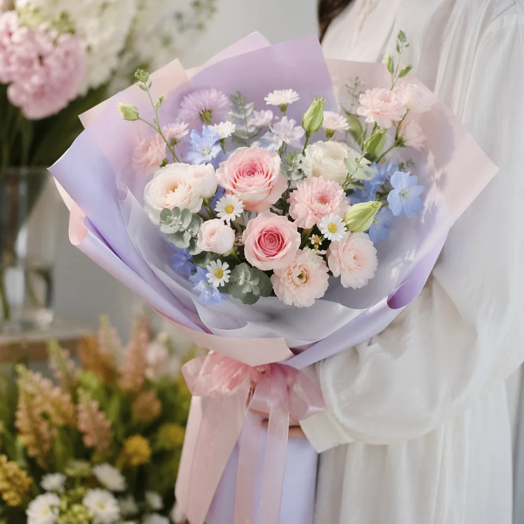 Bó hoa pastel tặng tốt nghiệp
