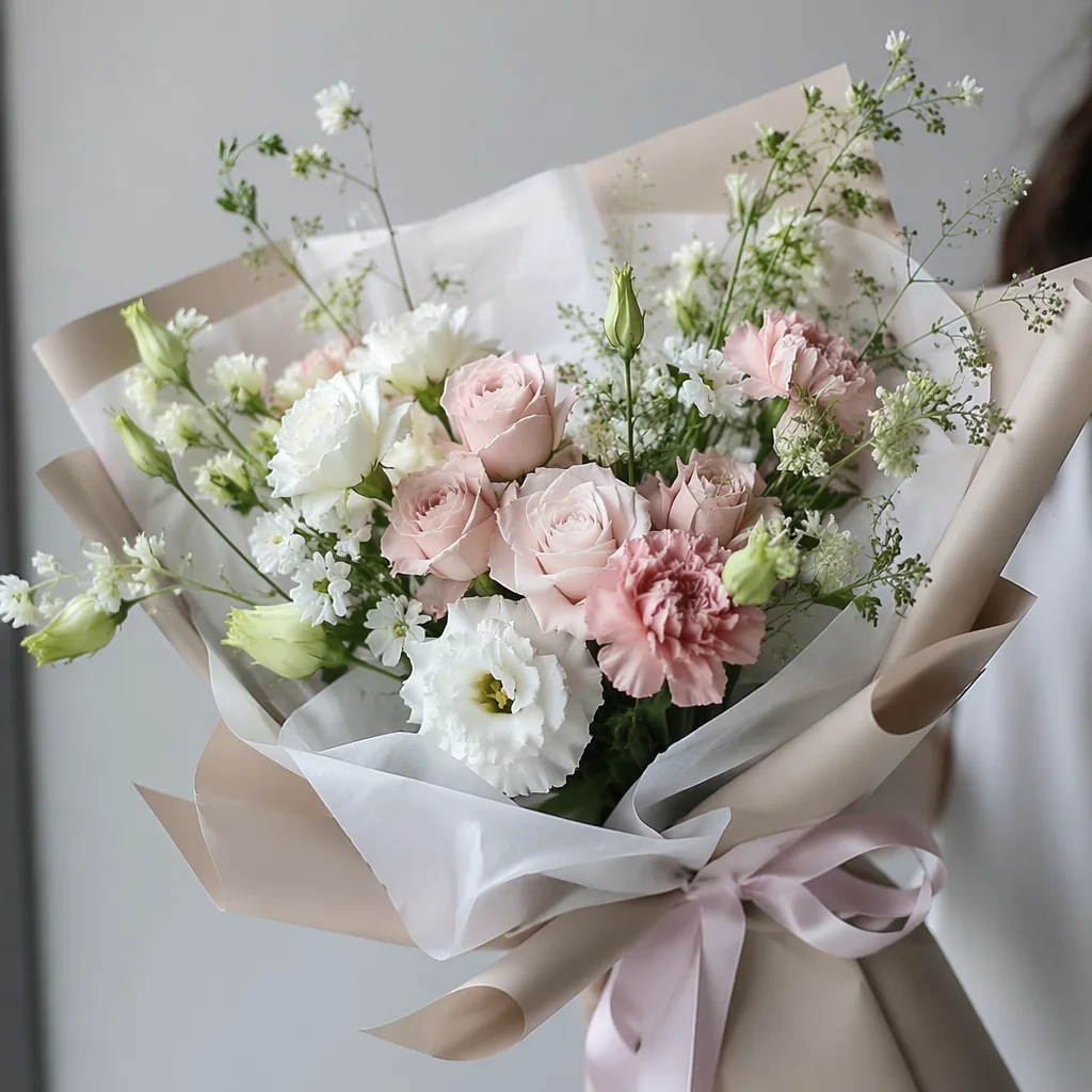 Bó hoa phong cách Hàn Quốc thanh lịch