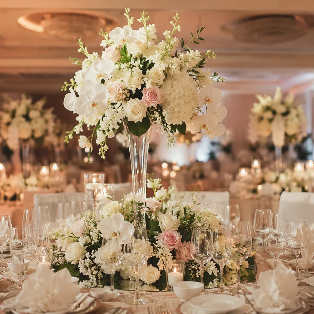 Hoa bàn tiệc cưới Đà Nẵng: decor banquet trọn gói 2026