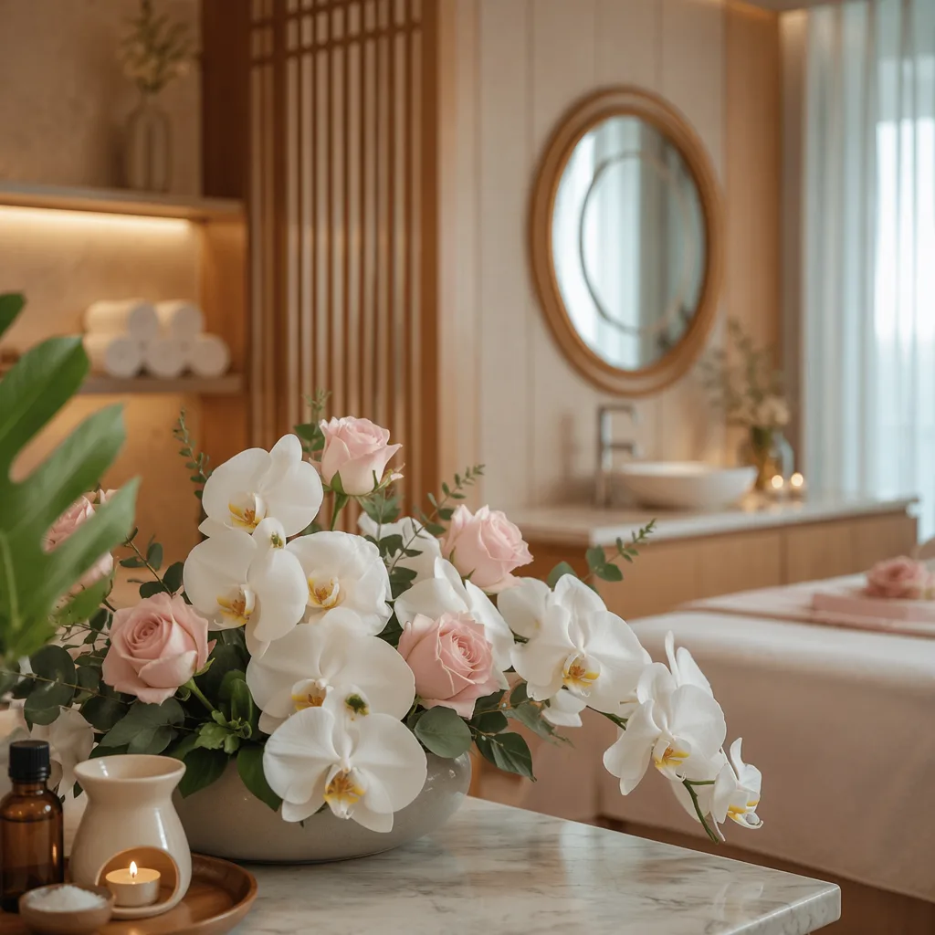 Hoa spa Đà Nẵng: cách cắm thư giãn cho thẩm mỹ viện 2026 - hình 1