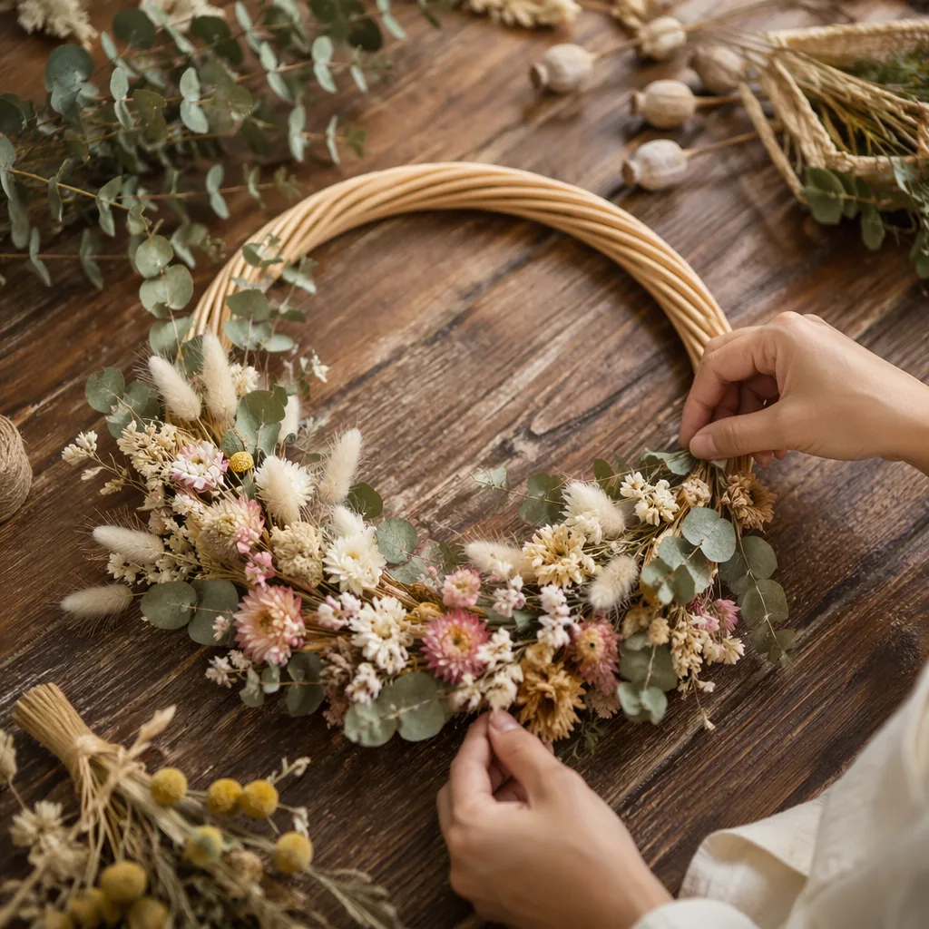 Cách làm hoa treo vòng Đà Nẵng phong cách Bohemian - hình 1