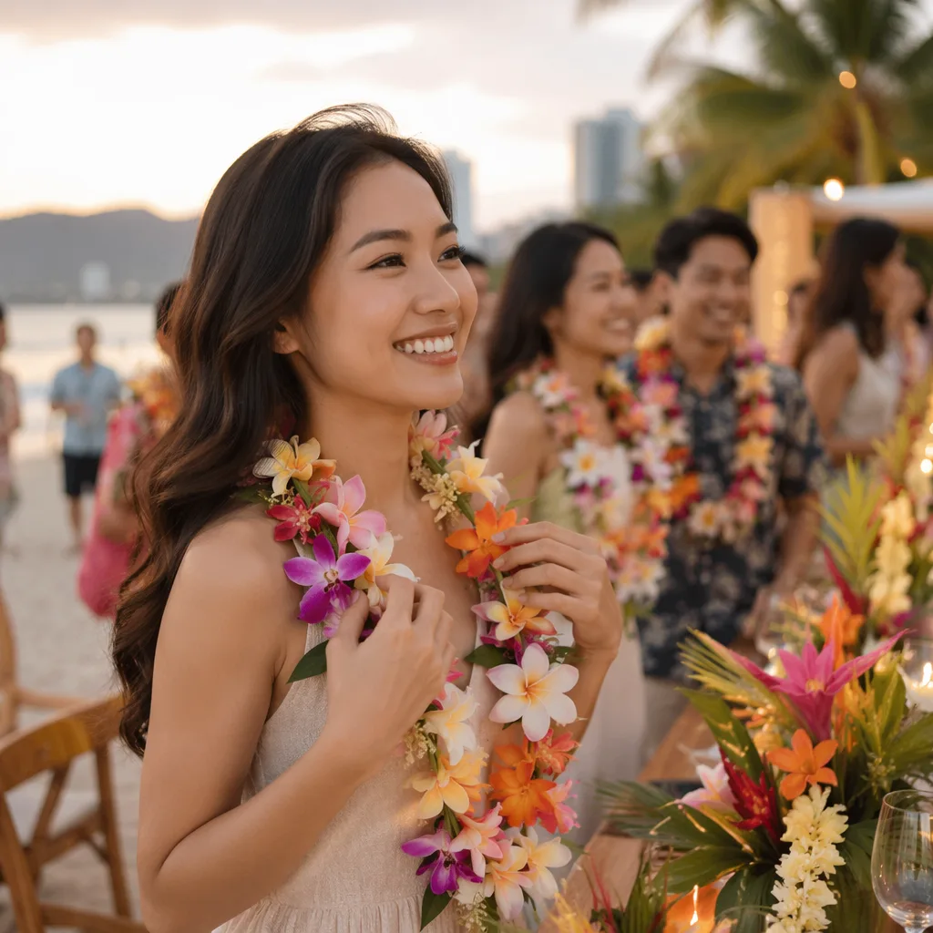 Cách làm hawaiian lei Đà Nẵng cho tiệc Tropical 2026 - hình 2