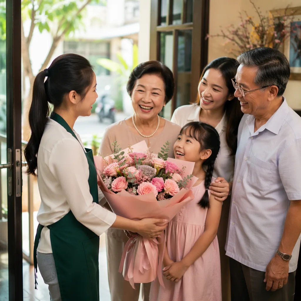 Hoa Ngày Gia đình 28/6: Bó hoa cho cả nhà 3 thế hệ - hình 2