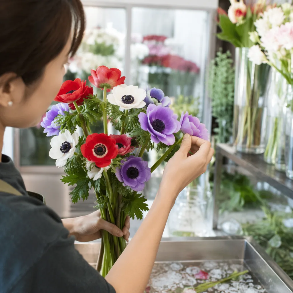 Anemone Đà Nẵng: hoa cô đốc đỏ trắng tím 2026 - hình 2