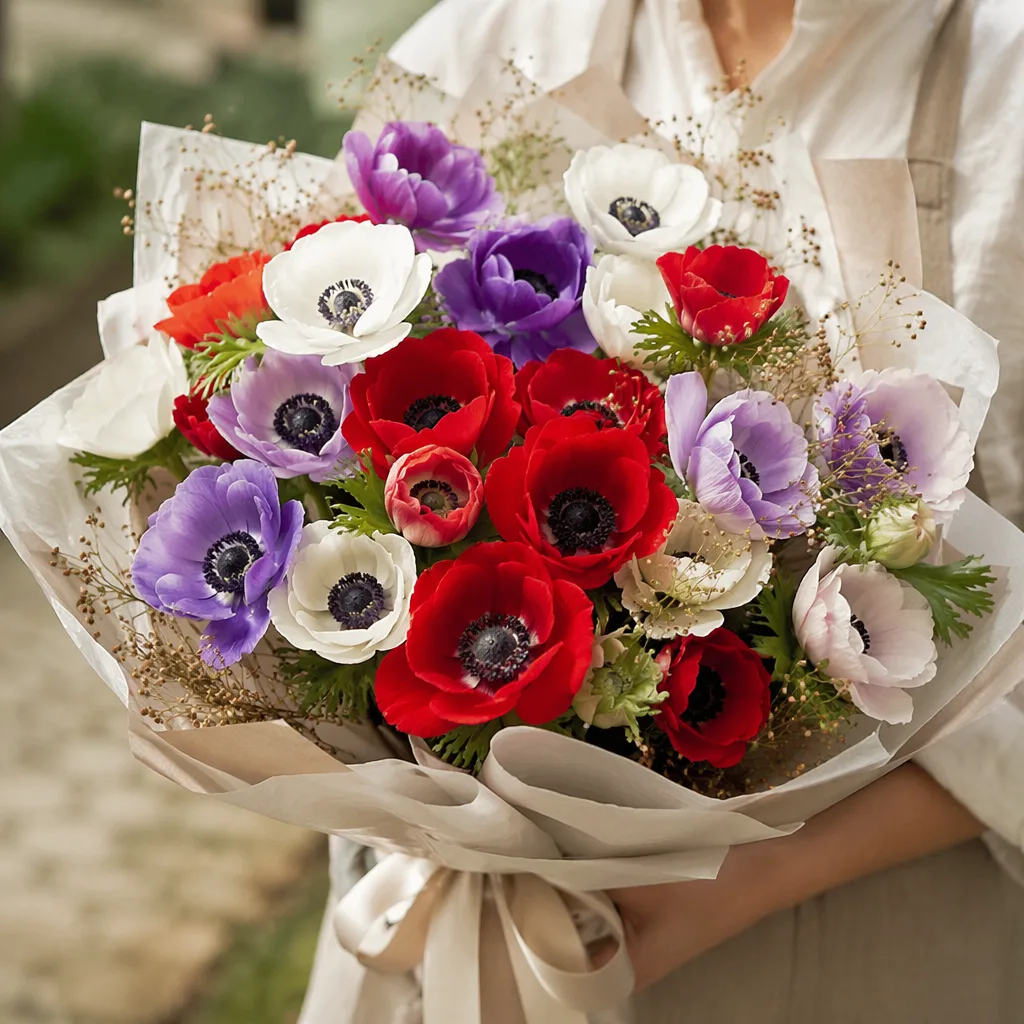Anemone Đà Nẵng: hoa cô đốc đỏ trắng tím 2026