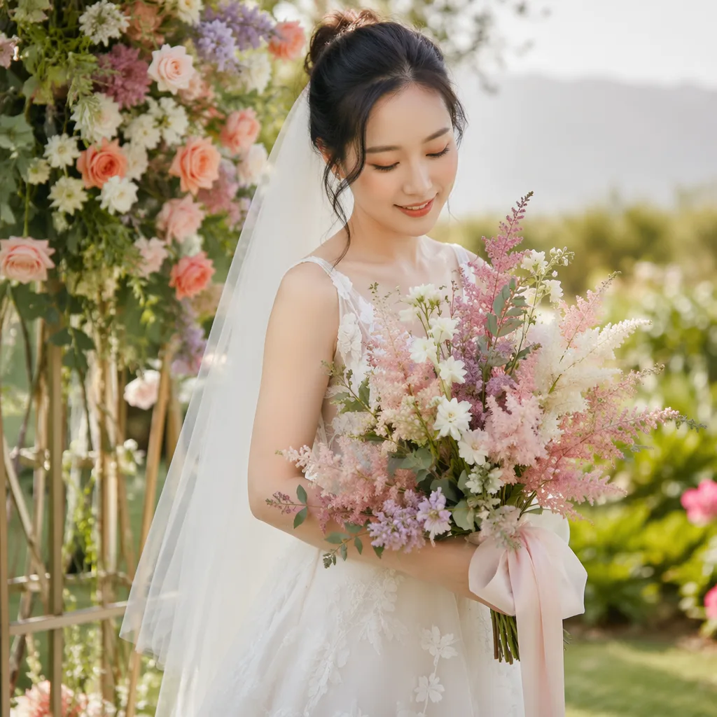 Astilbe Đà Nẵng: bông ngũ sắc mềm rủ cưới tiên nữ 2026 - hình 2