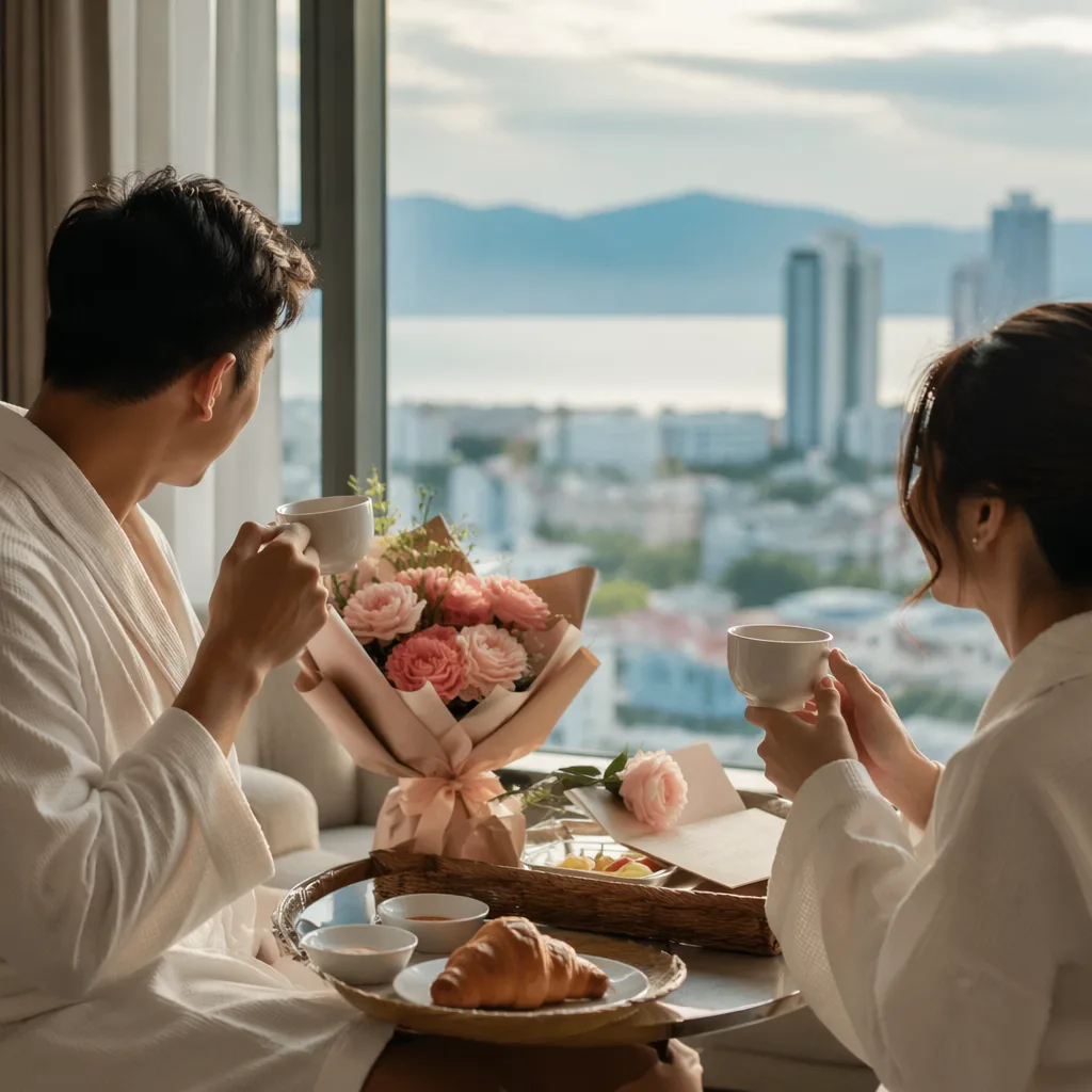 Hoa bữa sáng khách sạn cao cấp ở Đà Nẵng: tinh tế và riêng tư - hình 4