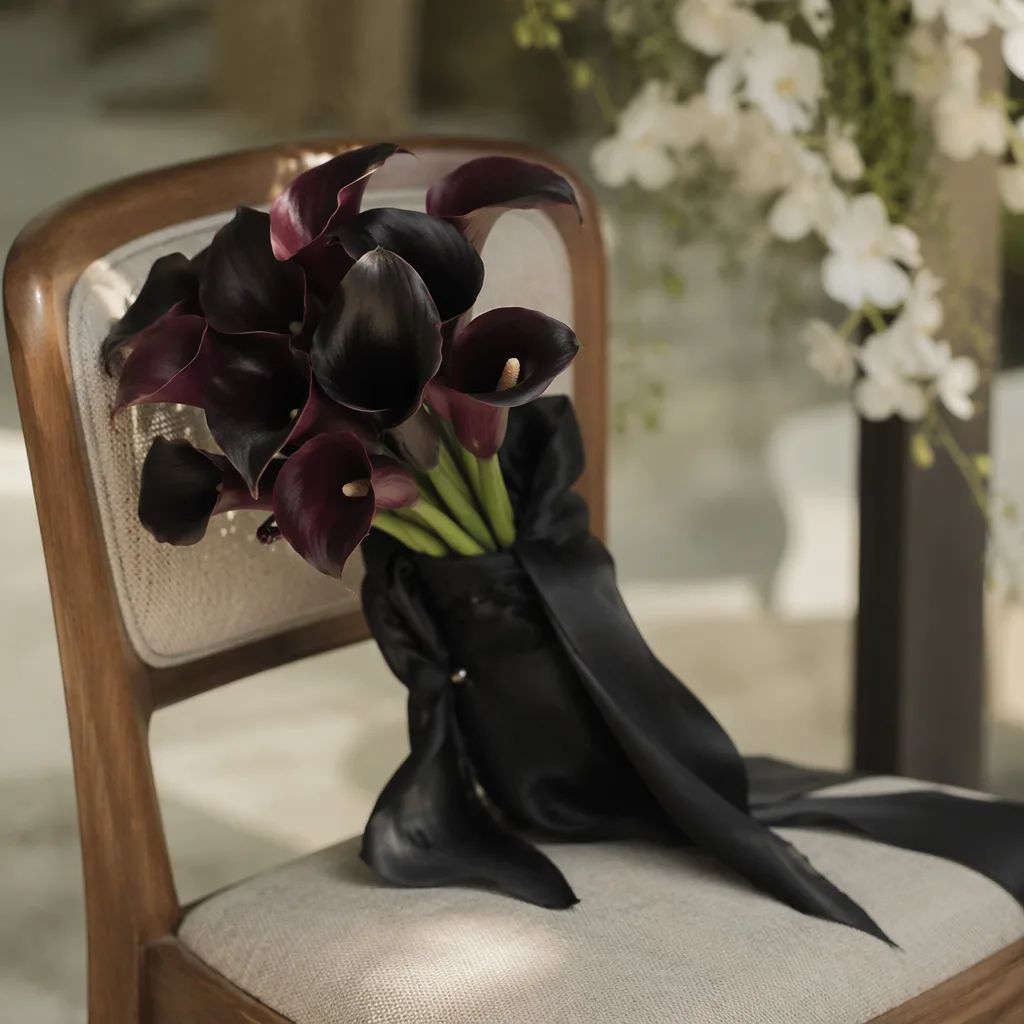 Calla lily đen Đà Nẵng cho cưới minimalism quyền lực - hình 1
