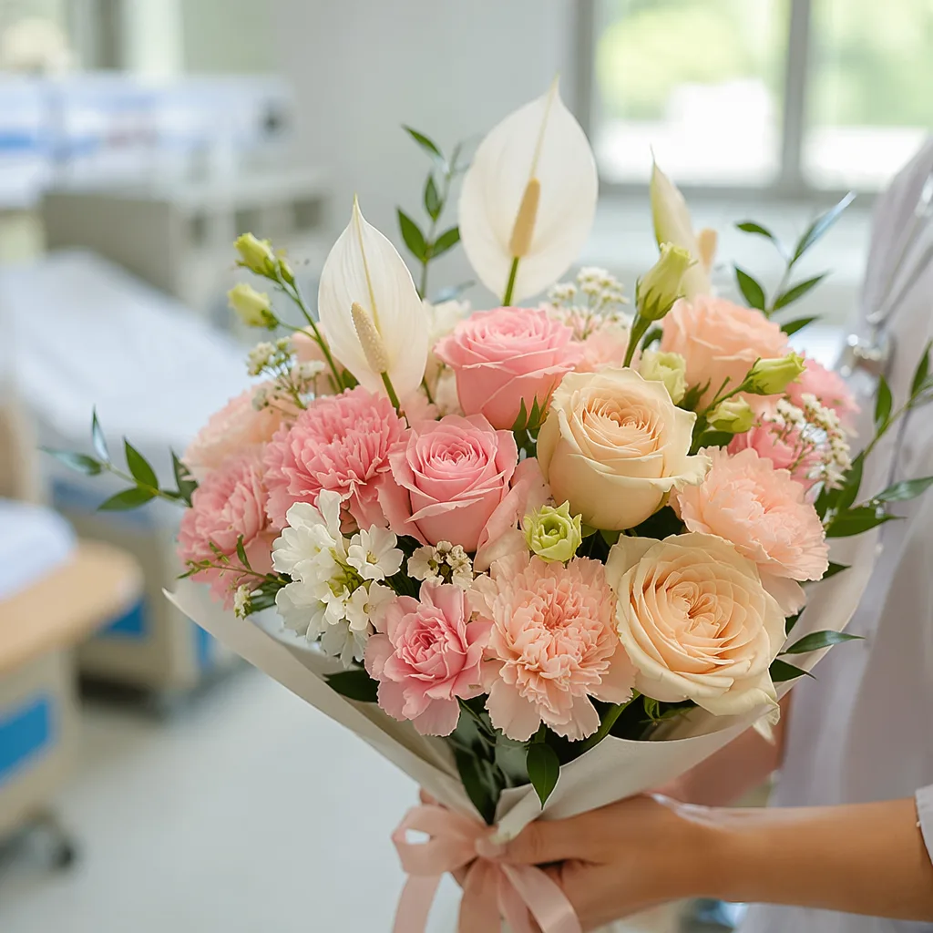 Hoa cảm ơn bác sĩ: lưu ý khi gửi vào bệnh viện Đà Nẵng - hình 1