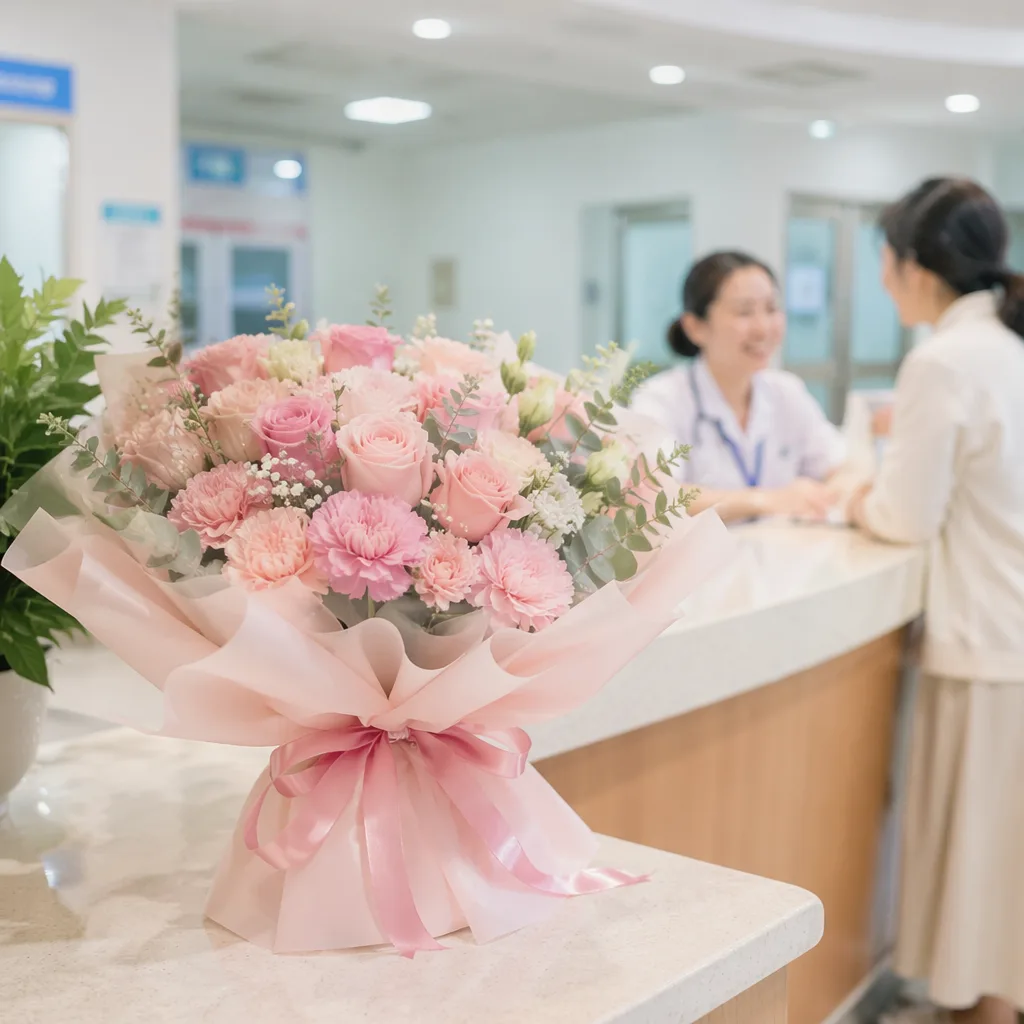 Hoa cảm ơn bác sĩ: lưu ý khi gửi vào bệnh viện Đà Nẵng