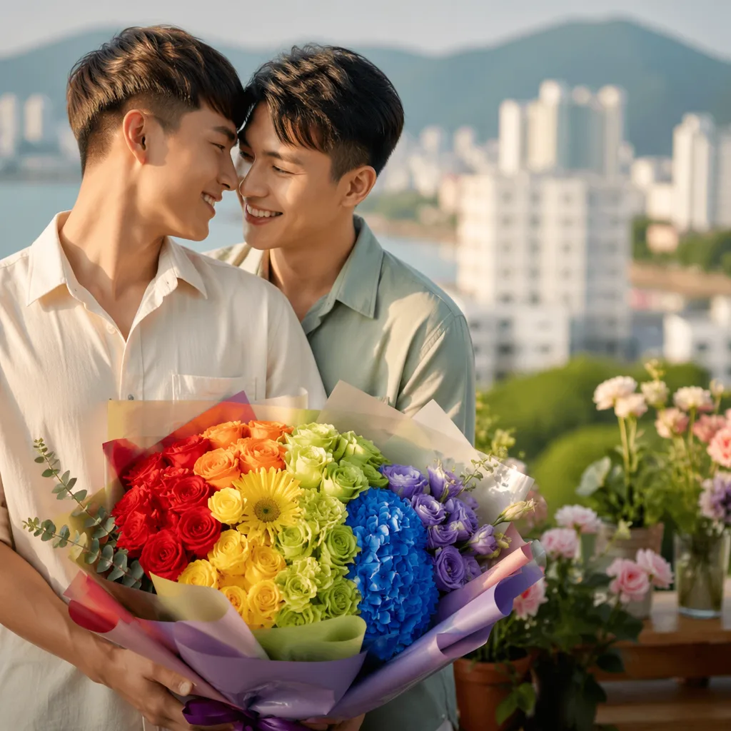Hoa Pride LGBT Đà Nẵng: bó rainbow Pride 2026