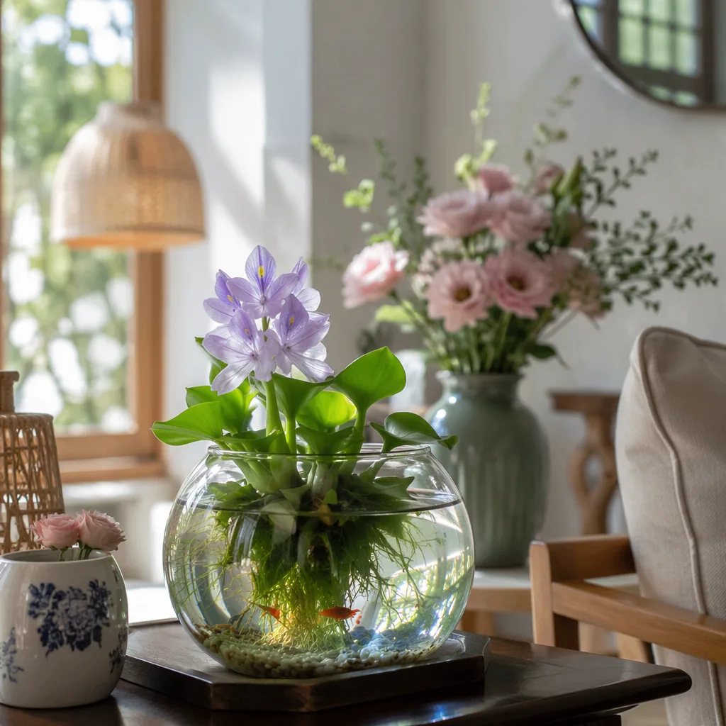 Lục bình mini bể cá: đẹp nhẹ, dễ trồng, dễ phối - hình 2