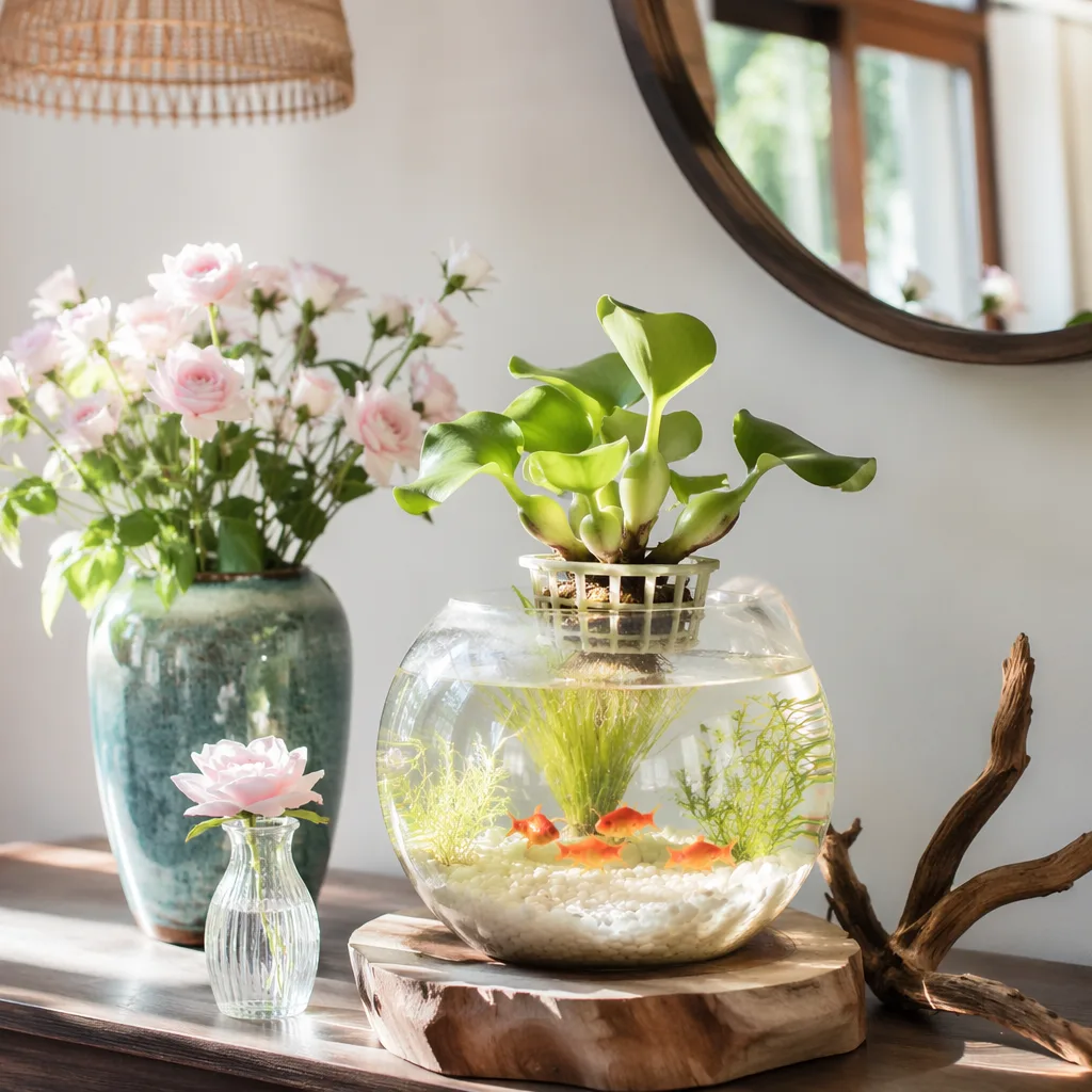 Lục bình mini bể cá: đẹp nhẹ, dễ trồng, dễ phối - hình 4