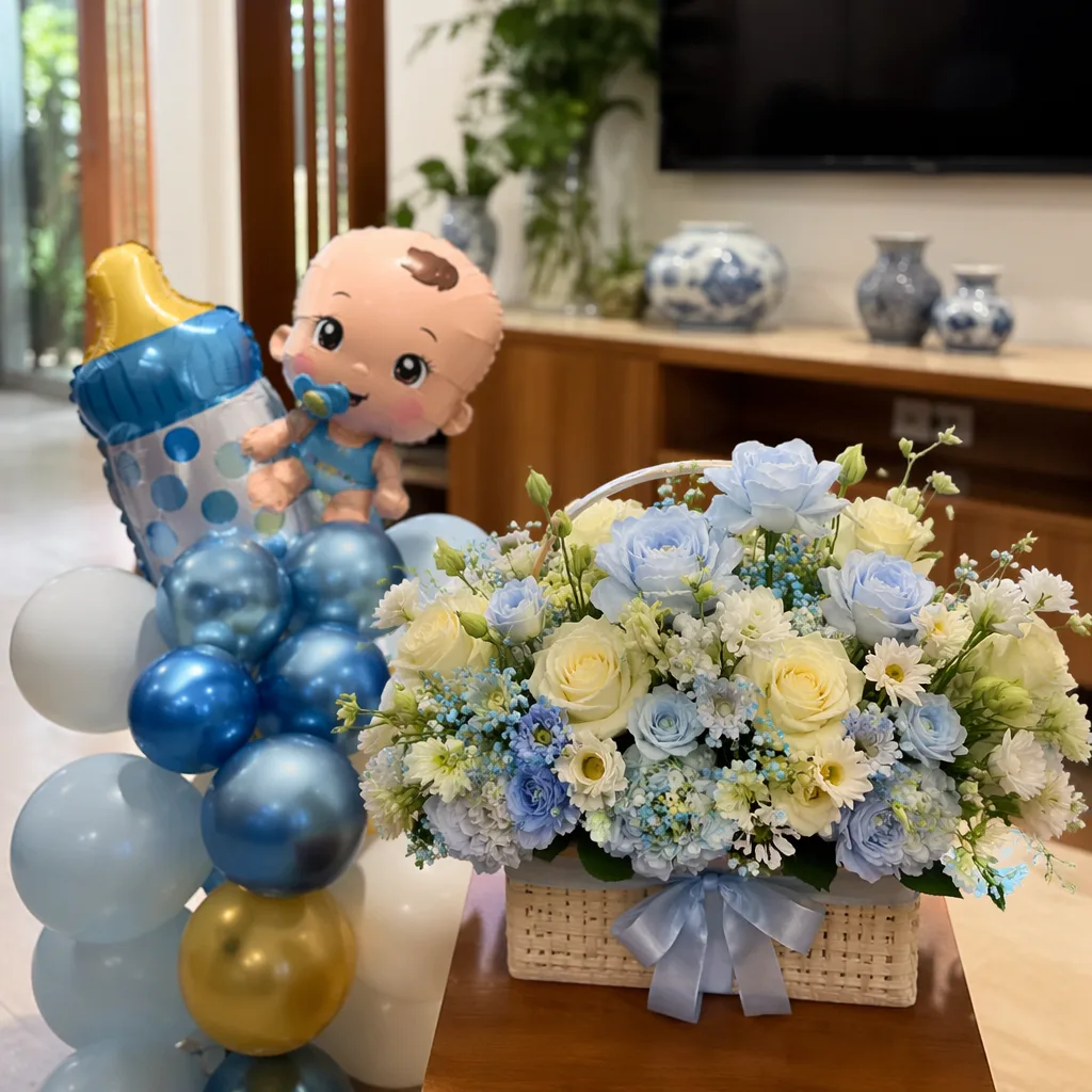 Hoa lễ rước tên 100 ngày: mâm lễ nhỏ gọn ở Đà Nẵng - hình 2