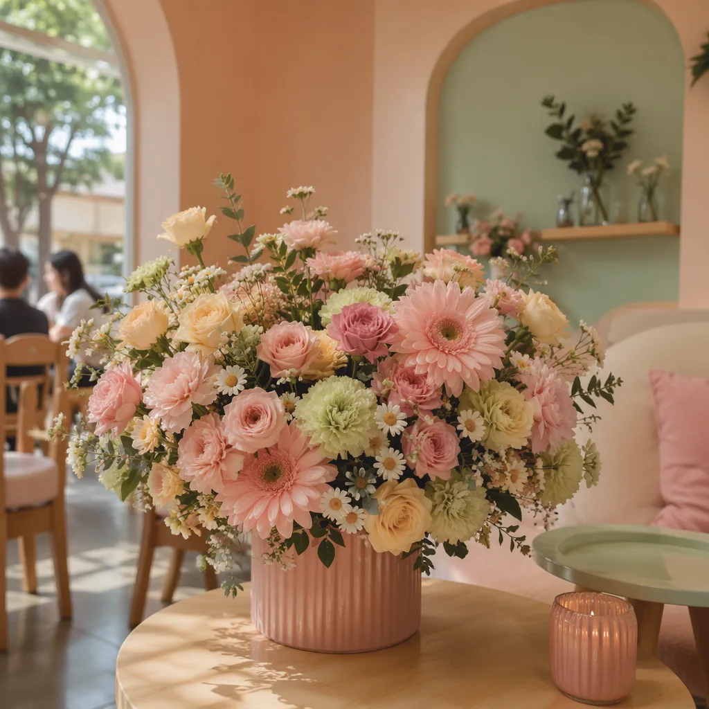 Hoa mom cafe Đà Nẵng: decor pastel đẹp, an toàn cho bé