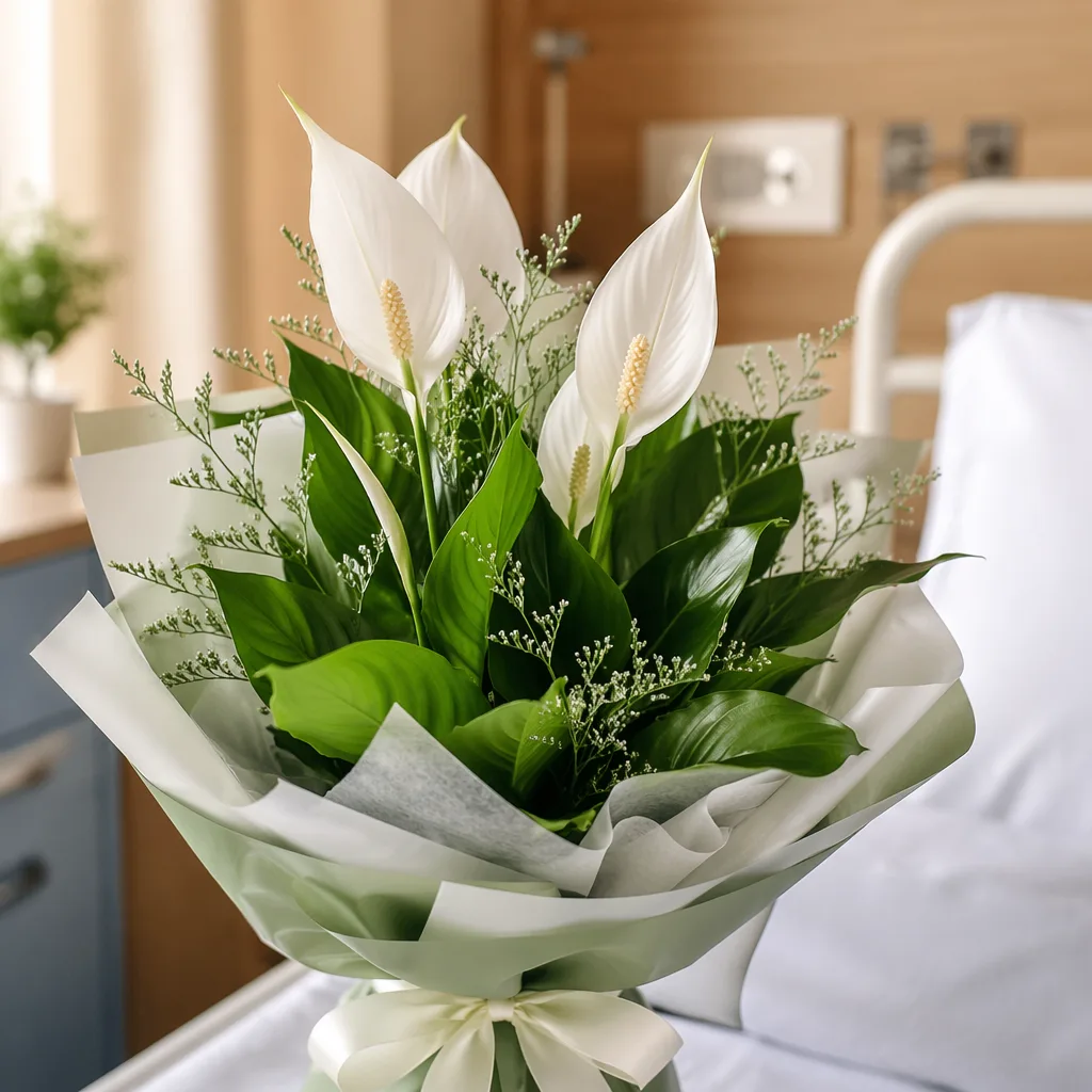 Hoa cho người nhập viện: 3 loại an toàn nhất - hình 1