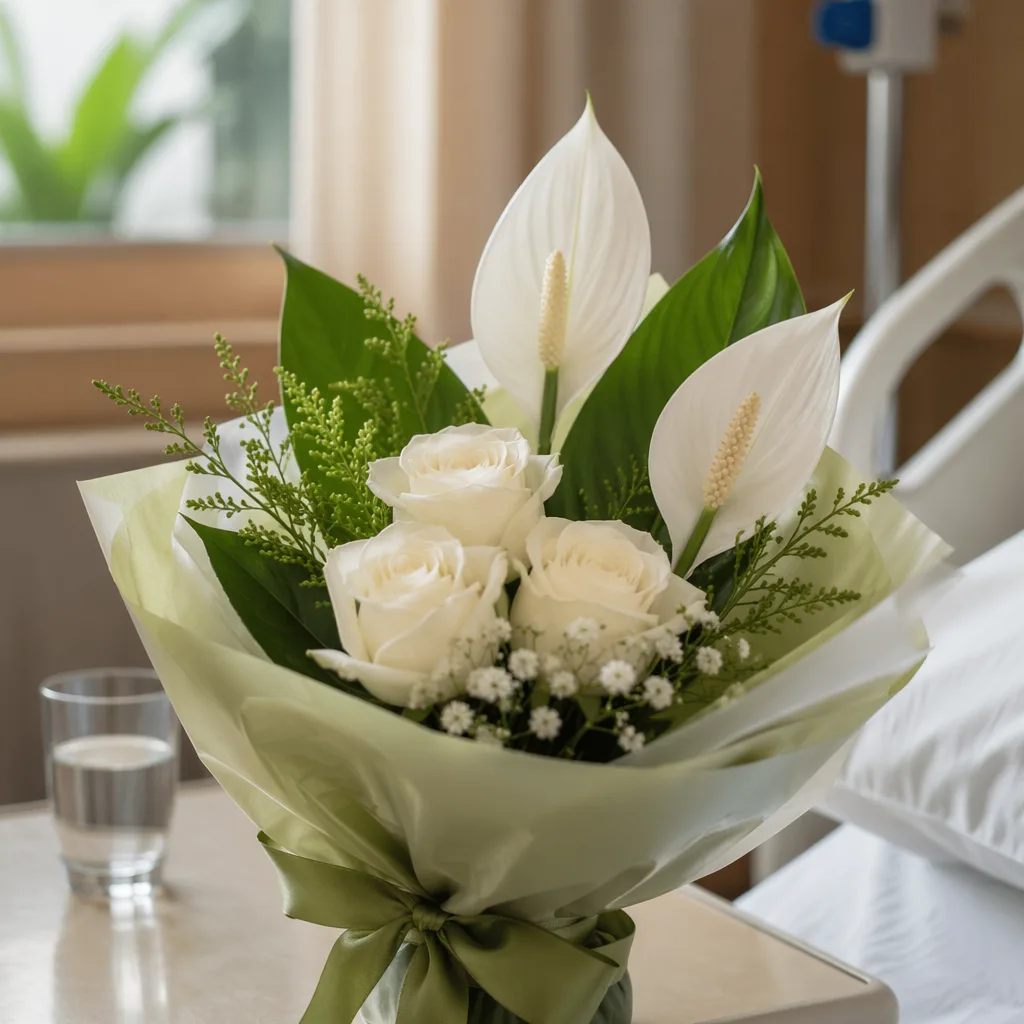 Hoa cho người nhập viện: 3 loại an toàn nhất