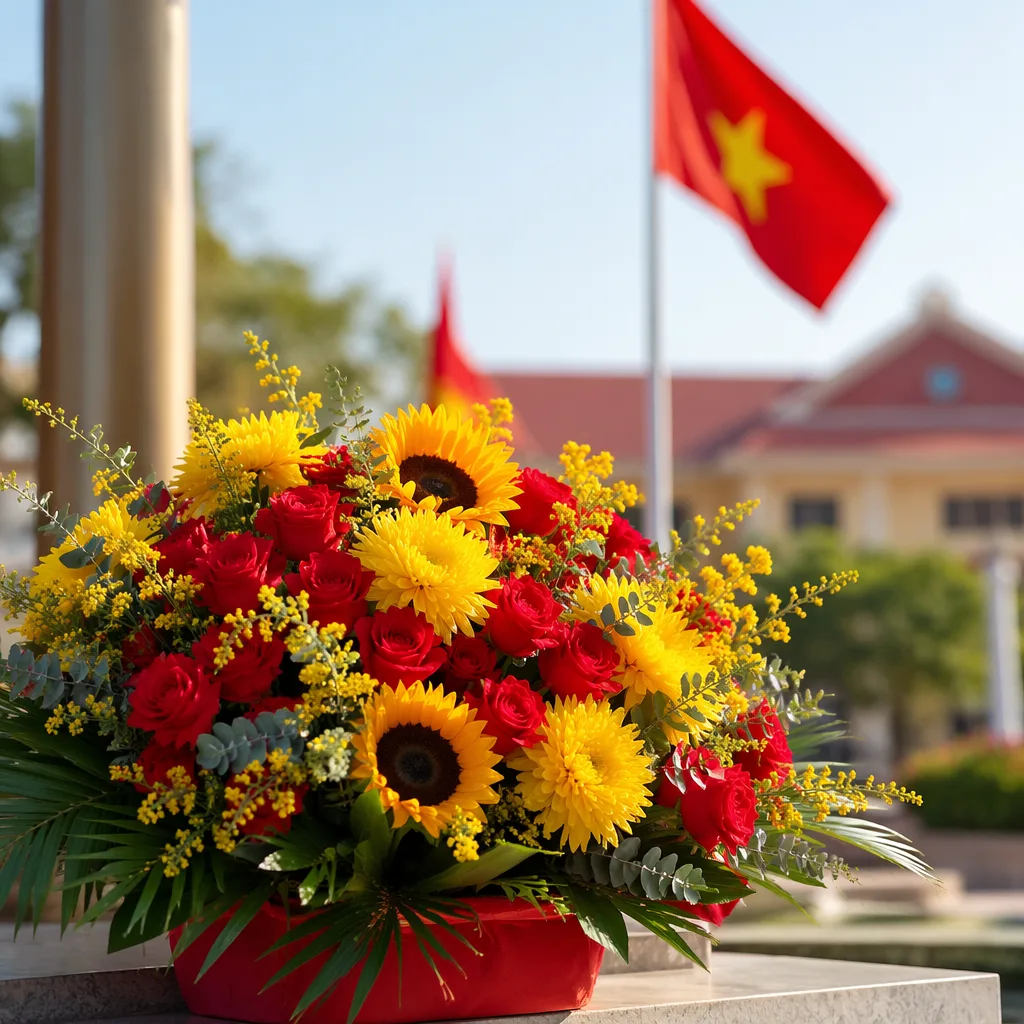 Hoa Quốc khánh 2/9 cho cơ quan, trường học 2026 - hình 1