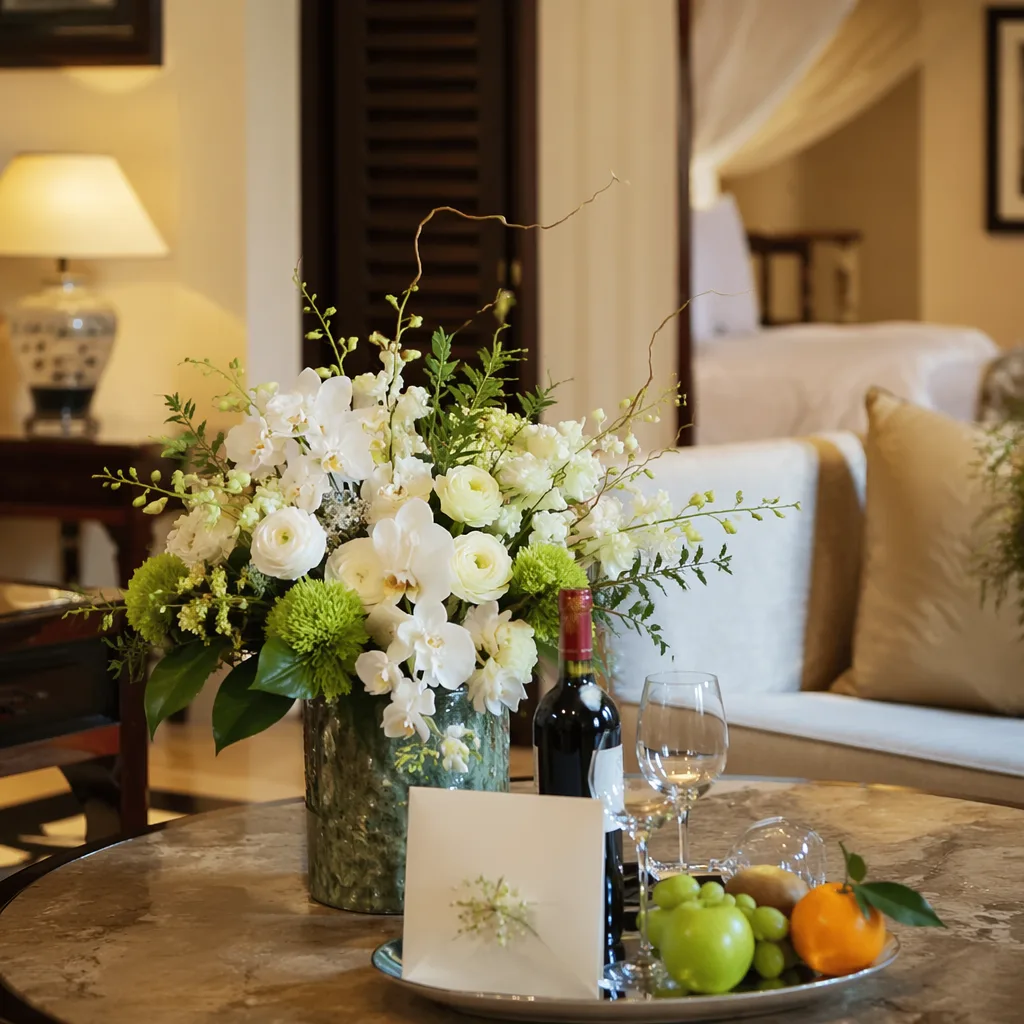 Hoa welcome amenity Furama: mẫu VIP cao cấp tại Đà Nẵng - hình 2