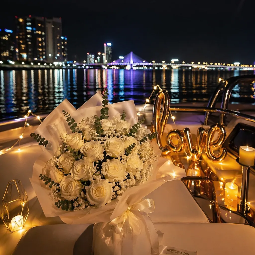 Hoa private yacht Đà Nẵng cho cruise lãng mạn
