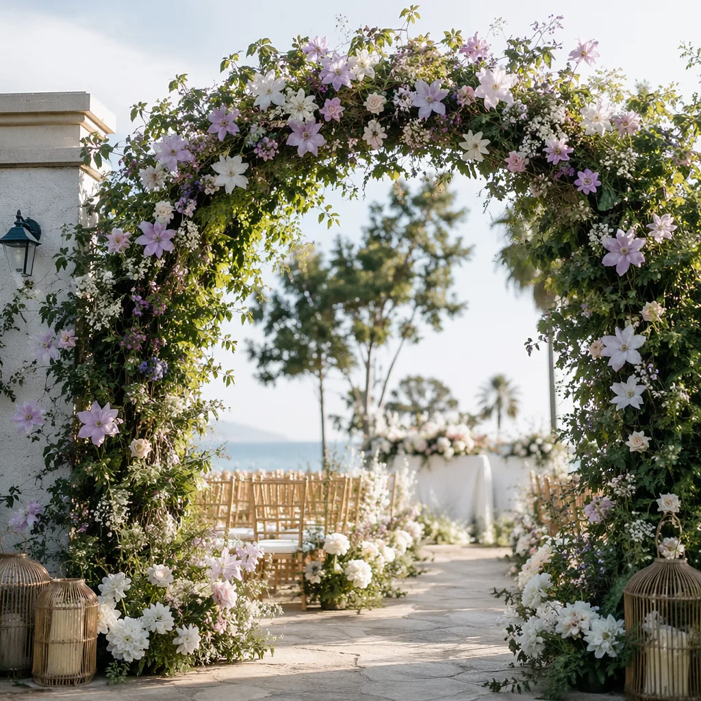 Clematis Đà Nẵng cho cổng cưới ngoài trời 2026 - hình 2