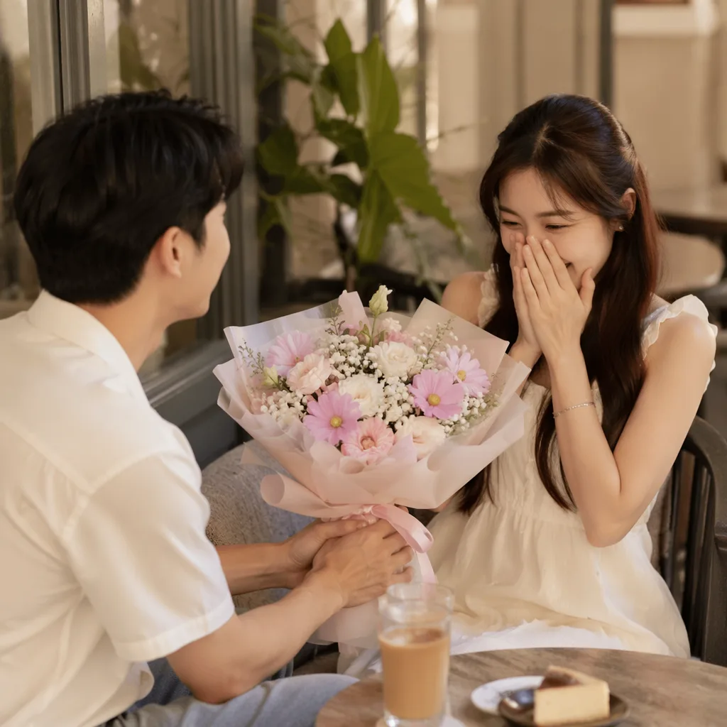 Hoa cosmos pastel: bó hoa dễ thương cho tuổi 20 - hình 4