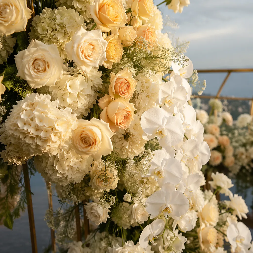 wedding Bà Nà Hills decor cho lễ cưới Cầu Vàng - hình 1