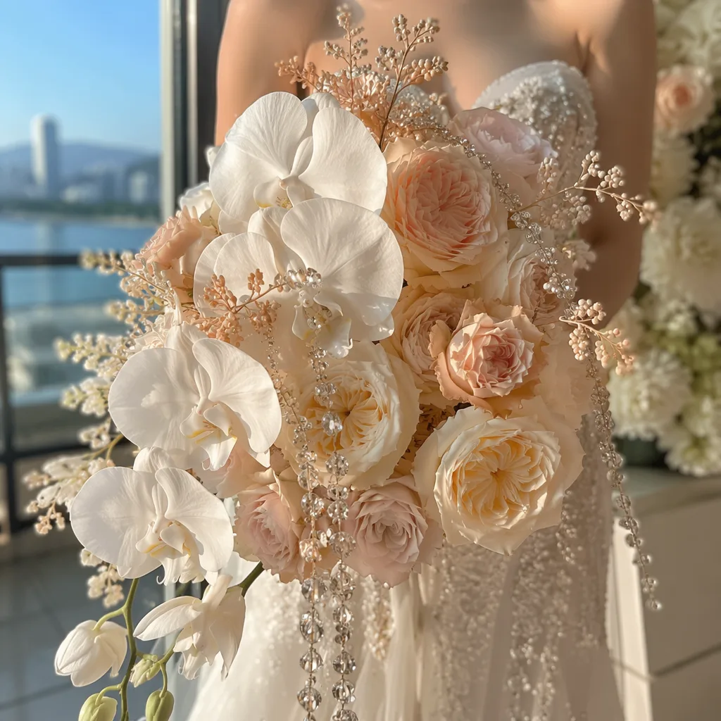 Hoa cưới Vegas glamour Đà Nẵng: ánh đèn shimmer - hình 3