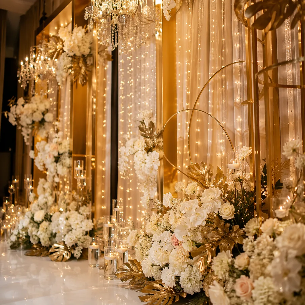Hoa cưới Vegas glamour Đà Nẵng: ánh đèn shimmer - hình 4
