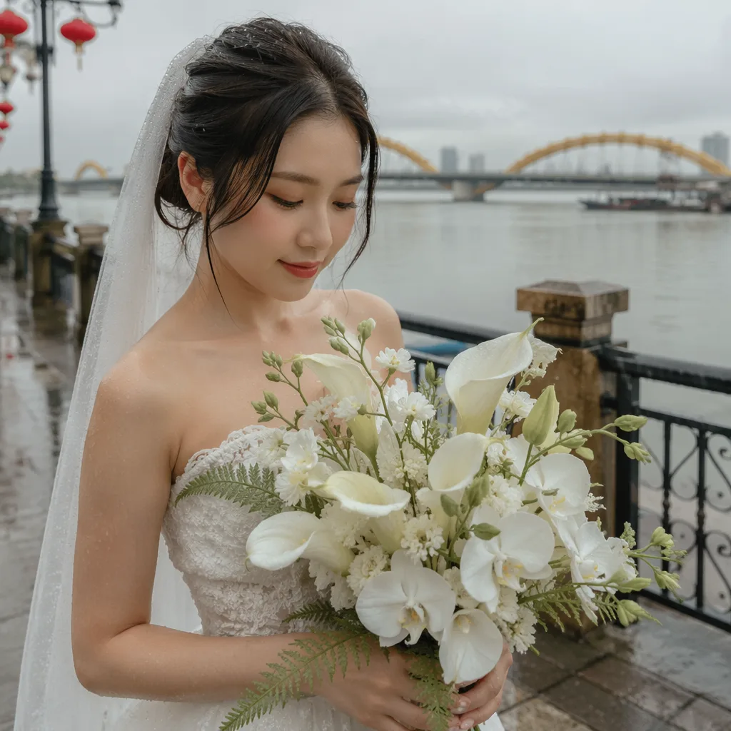 Hoa cưới mùa mưa Đà Nẵng: 9-12 loại hoa bền nước