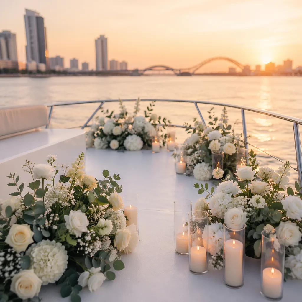 Hoa cưới yacht club: sang trọng biển cửa Hàn - hình 4