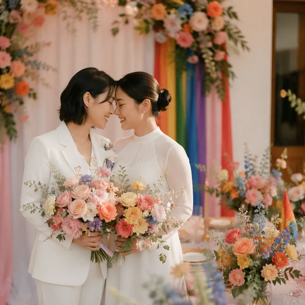 Hoa LGBTQ Pride Đà Nẵng: bó cầu vồng tháng 6 2026 - hình 2
