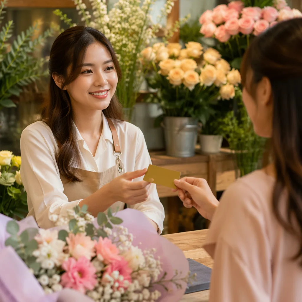 Loyalty program shop hoa: tích điểm đổi quà VIP 2026