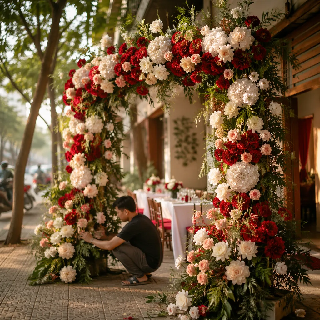 Thuê hoa sự kiện Đà Nẵng 1 ngày decor trọn gói 2026 - hình 1