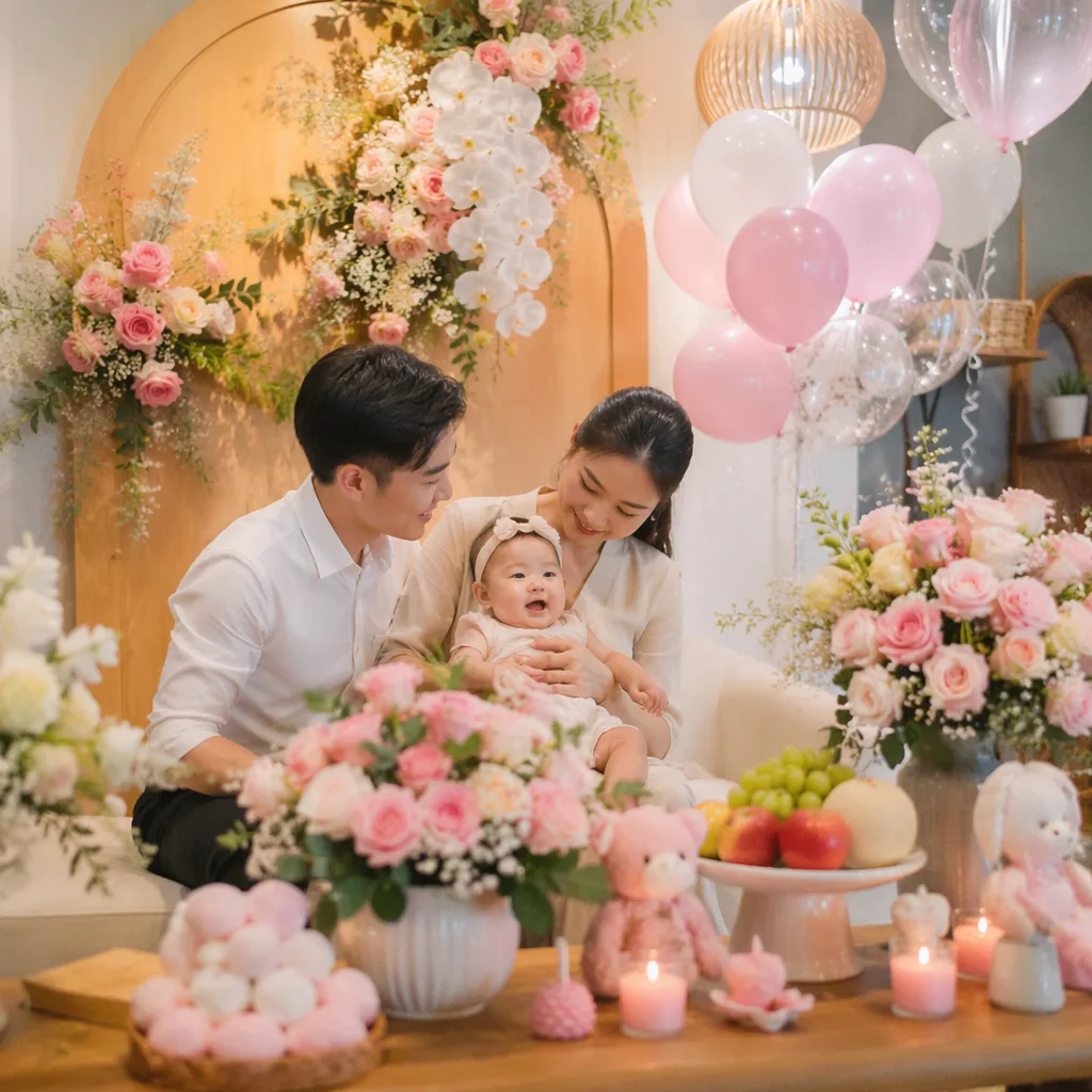 Hoa đầy tháng cho bé tại Đà Nẵng: giá gói 1-3 triệu - hình 2