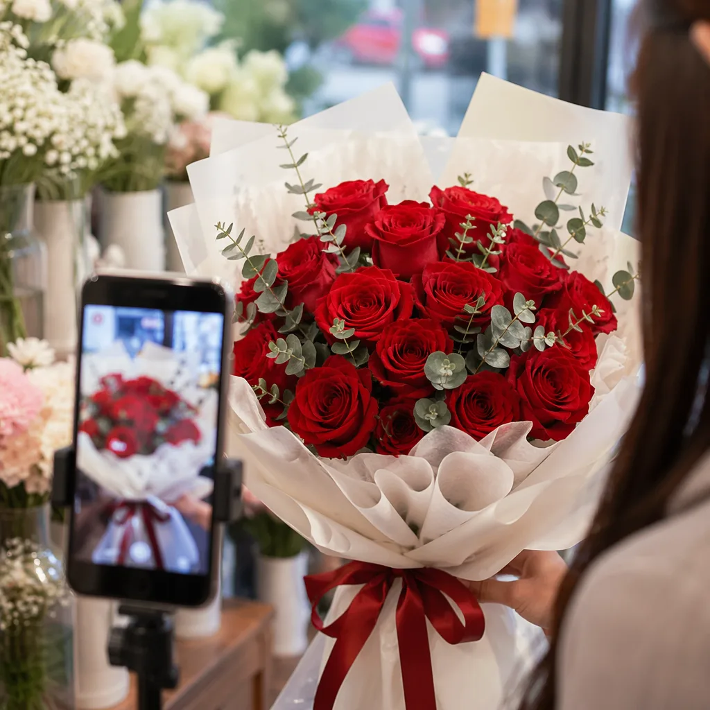 Hoa livestream shop hoa: mẫu bắt màu camera tại Đà Nẵng - hình 1