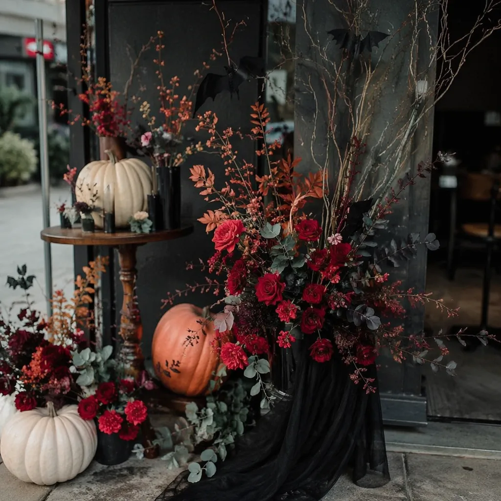 Hoa Halloween: Trang trí quán cafe Đà Nẵng