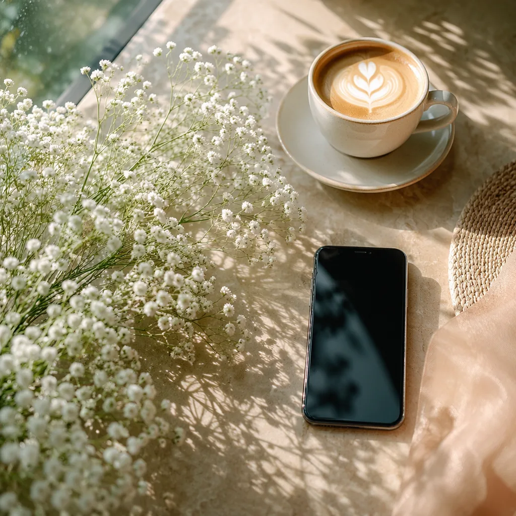 Hoa flat lay instagram 2026 cho content creator Đà Nẵng