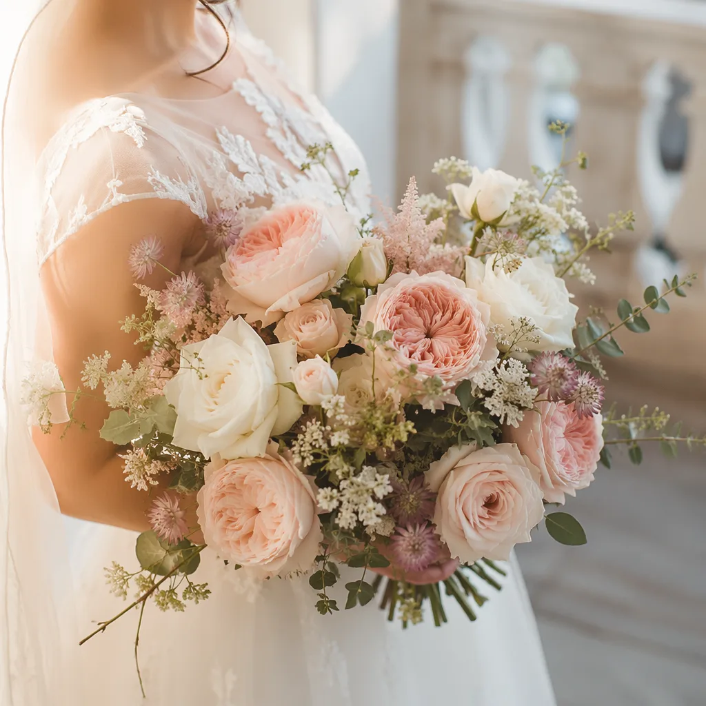 Hồng David Austin vintage cho cô dâu yêu cổ điển