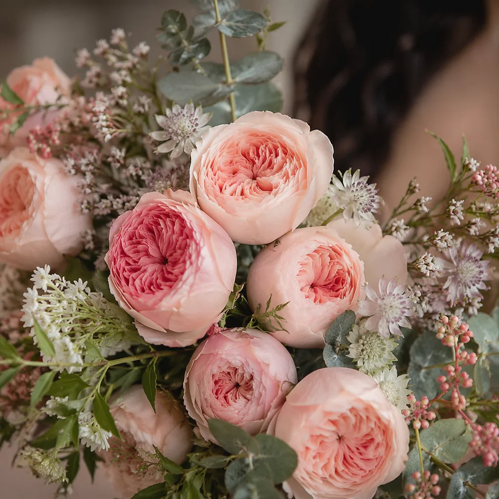 Hồng O'Hara wedding: bó cưới thần tiên thơm dịu - hình 1