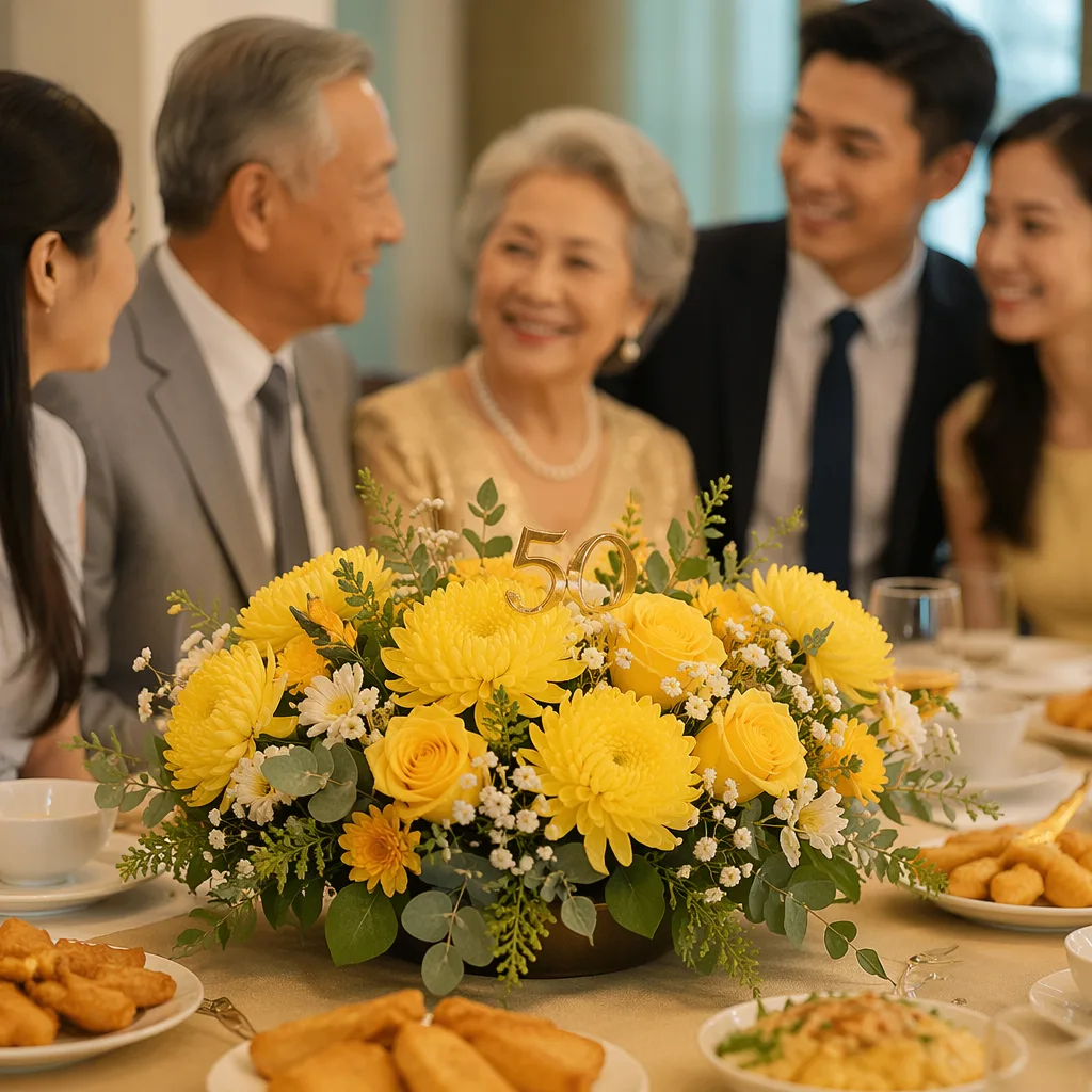 Hoa kỷ niệm cưới vàng bạc Đà Nẵng 2026 - hình 2