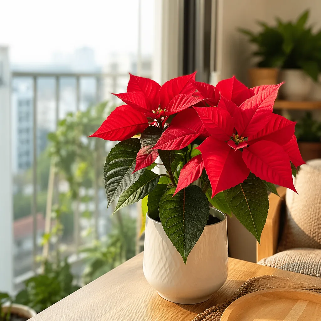 Hoa noel poinsettia Đà Nẵng 2026 trang trí nhà ấm áp - hình 1