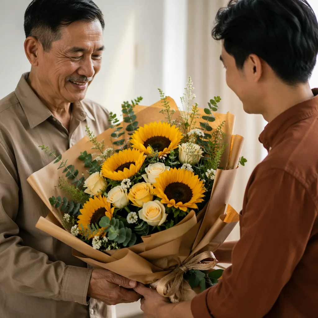 Hoa Father’s Day Đà Nẵng 2026: quà tinh tế tặng bố