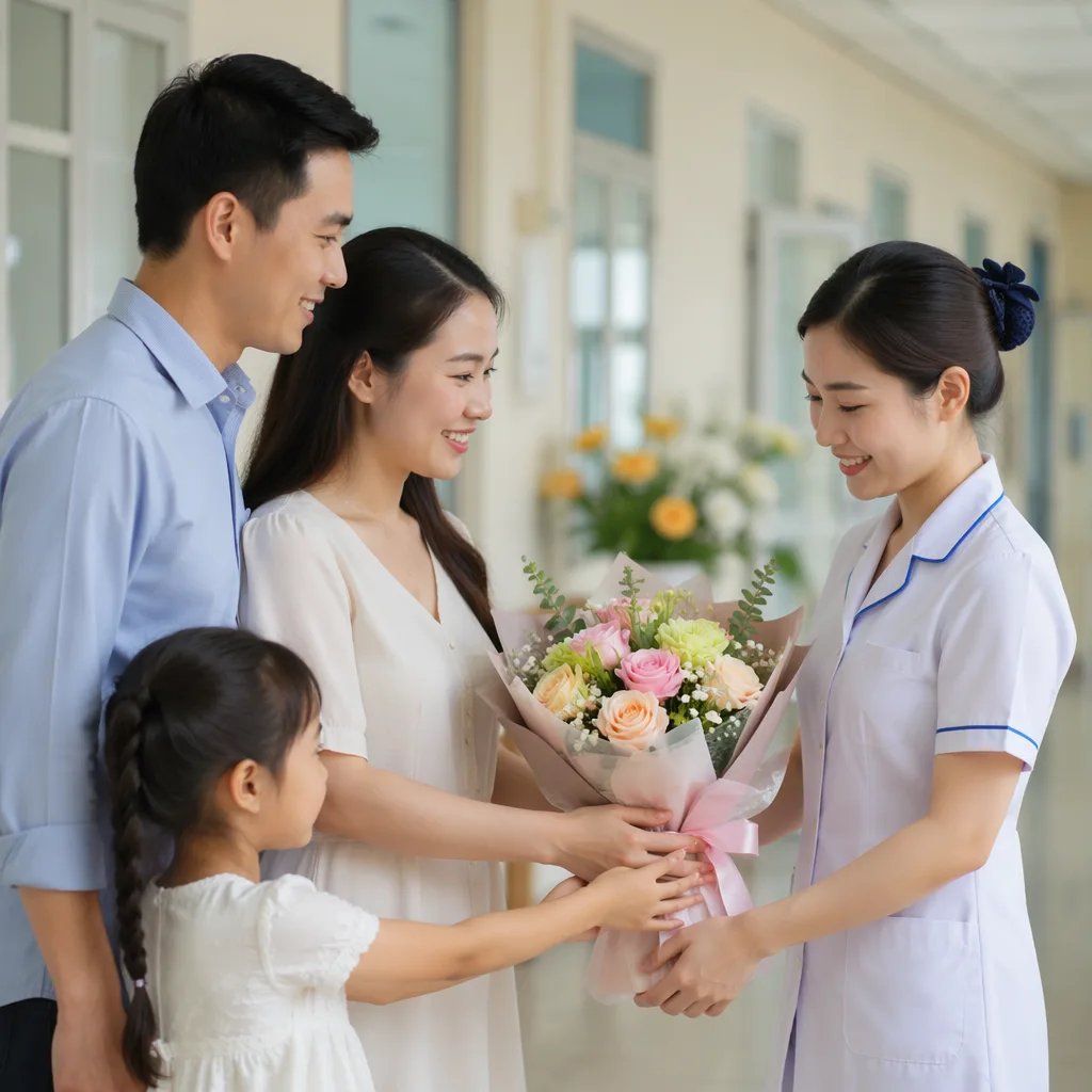 Hoa 12/5 y tá Đà Nẵng tặng y tá bệnh viện 2026 - hình 2