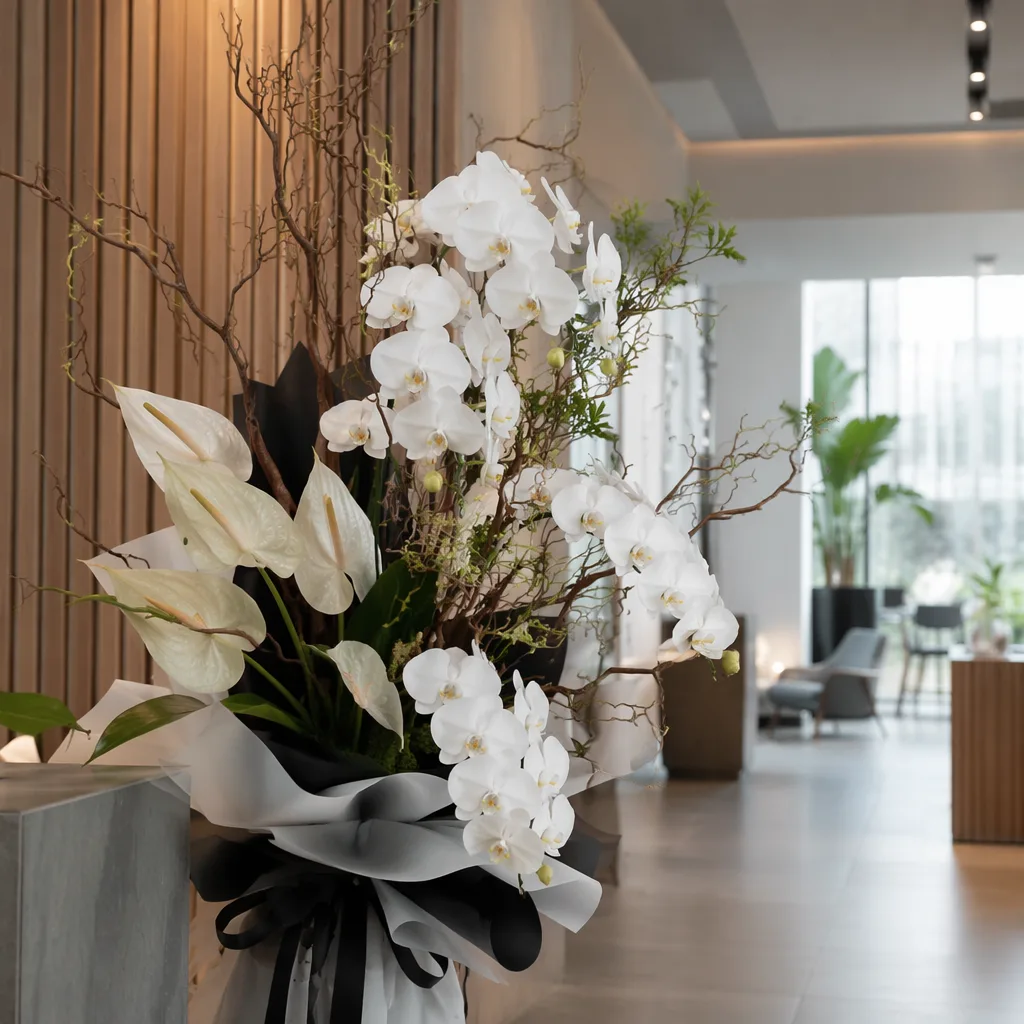 Hoa kiến trúc khai trương Đà Nẵng: decor minimalist pro - hình 1