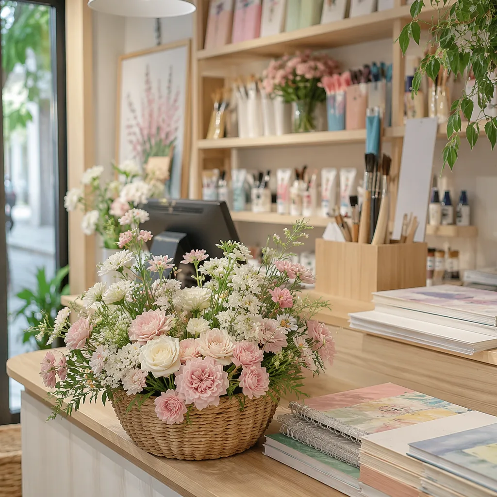 Hoa art supply khai trương Đà Nẵng: decor creative pastel - hình 2