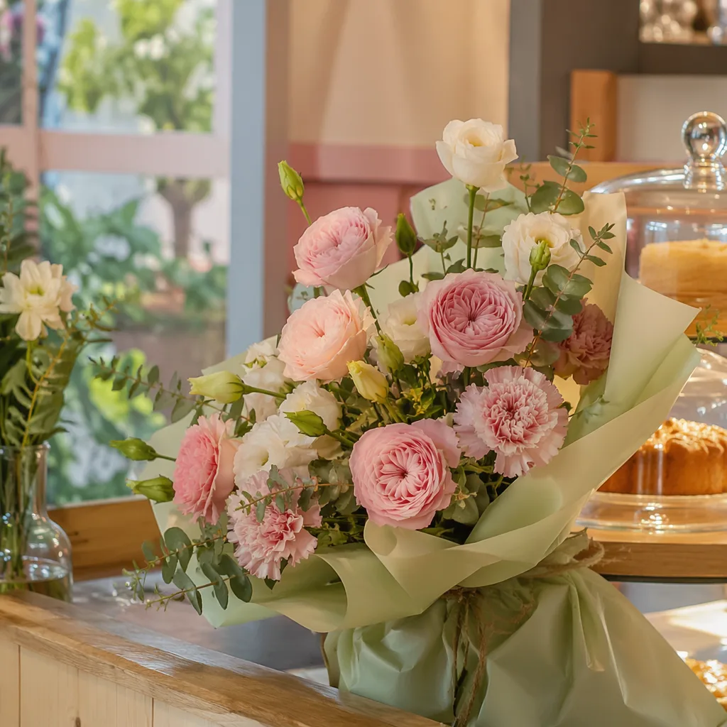 Hoa bakery vegan khai trương: decor eco pastel Đà Nẵng - hình 1