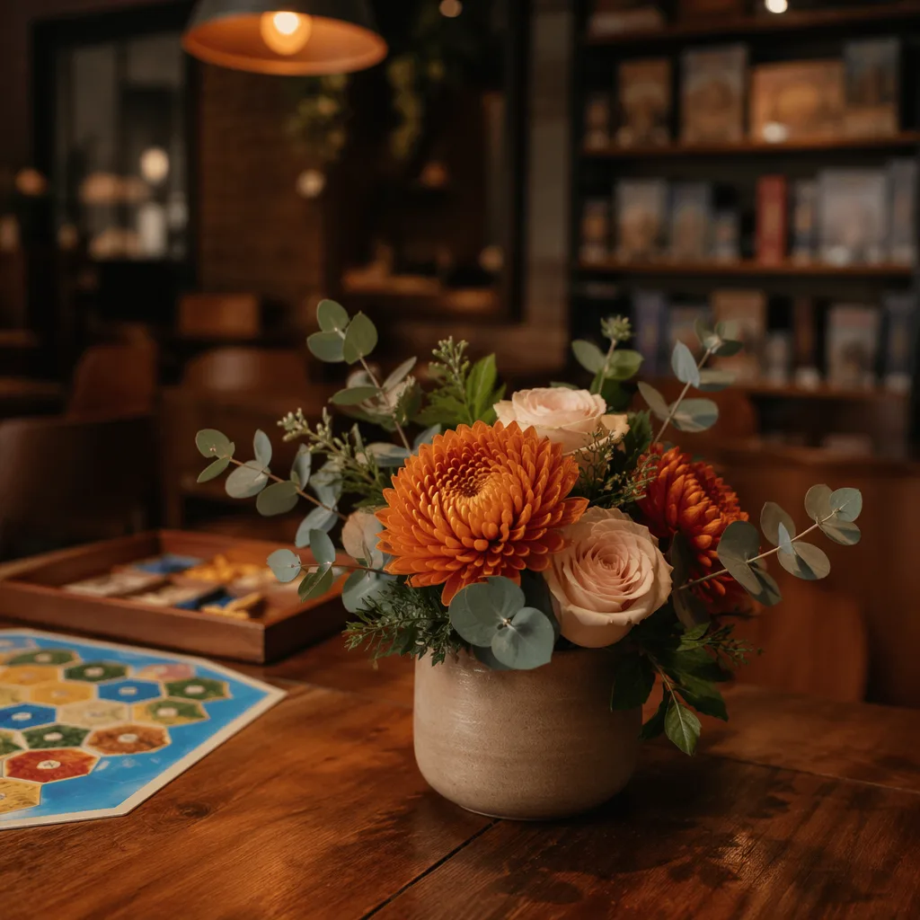 Hoa board game cafe khai trương: decor cozy warm Đà Nẵng - hình 1